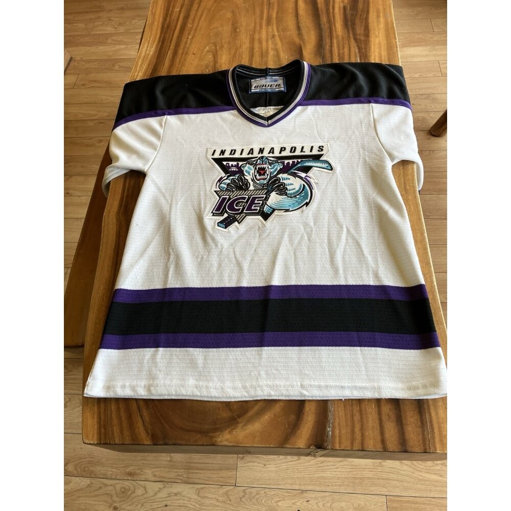 Vintage Indianapolis Ice Bauer Hockey Jersey  Size Small